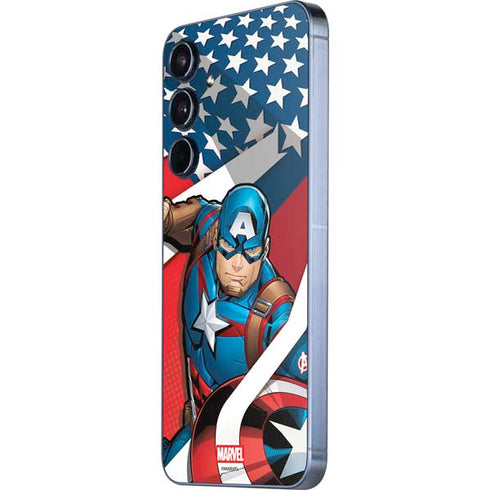 Marvel Captain America Action Pose Galaxy A55 5G Skin
